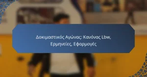 Δοκιμαστικός Αγώνας: Κανόνας Lbw, Ερμηνείες, Εφαρμογές
