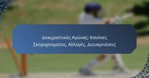 Δοκιμαστικός Αγώνας: Κανόνες Σκοραρίσματος, Αλλαγές, Διευκρινίσεις