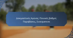 Δοκιμαστικός Αγώνας: Ποινικές βαθμοί, Παραβάσεις, Συνεquences